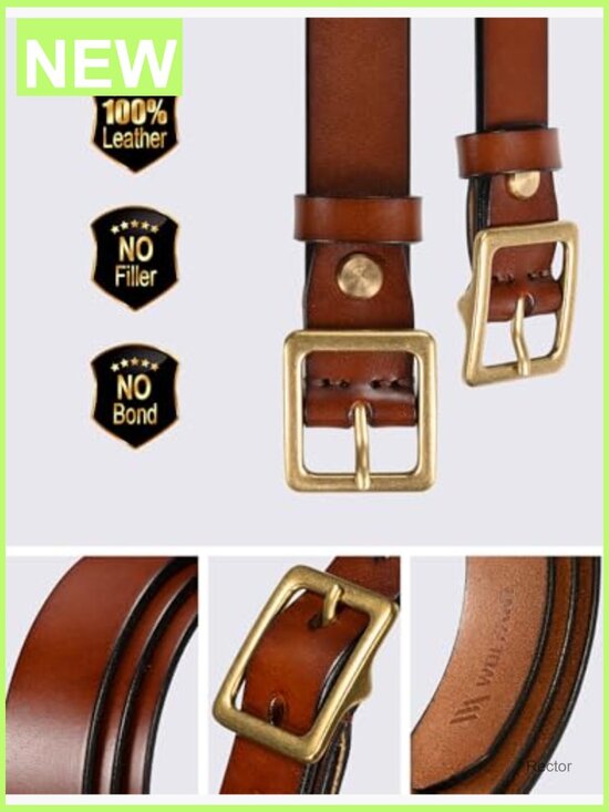 Full Grain Leather Belt for Women - 1.1\